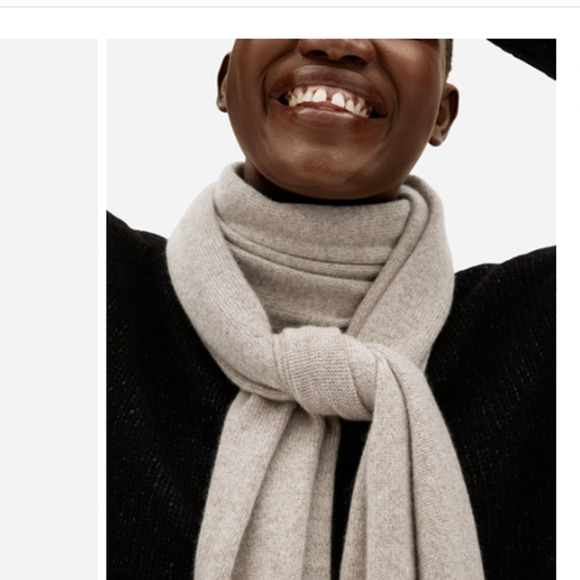 Everlane Accessories - Everlane The Cashmere Scarf, Oatmeal, One Size